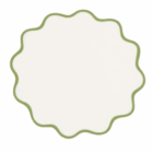 Lily Placemat Ivory with Olive