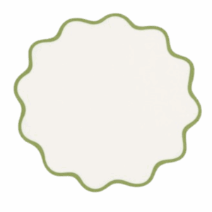 Lily Placemat Ivory with Olive