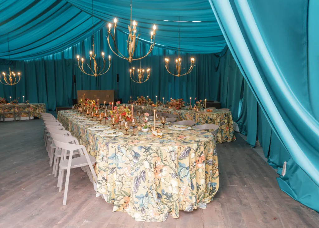 event lighting and linen