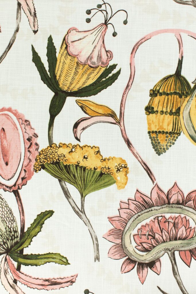 - Curated Linen Collection Macro view of fine linen threads showcasing craftsmanship and quality