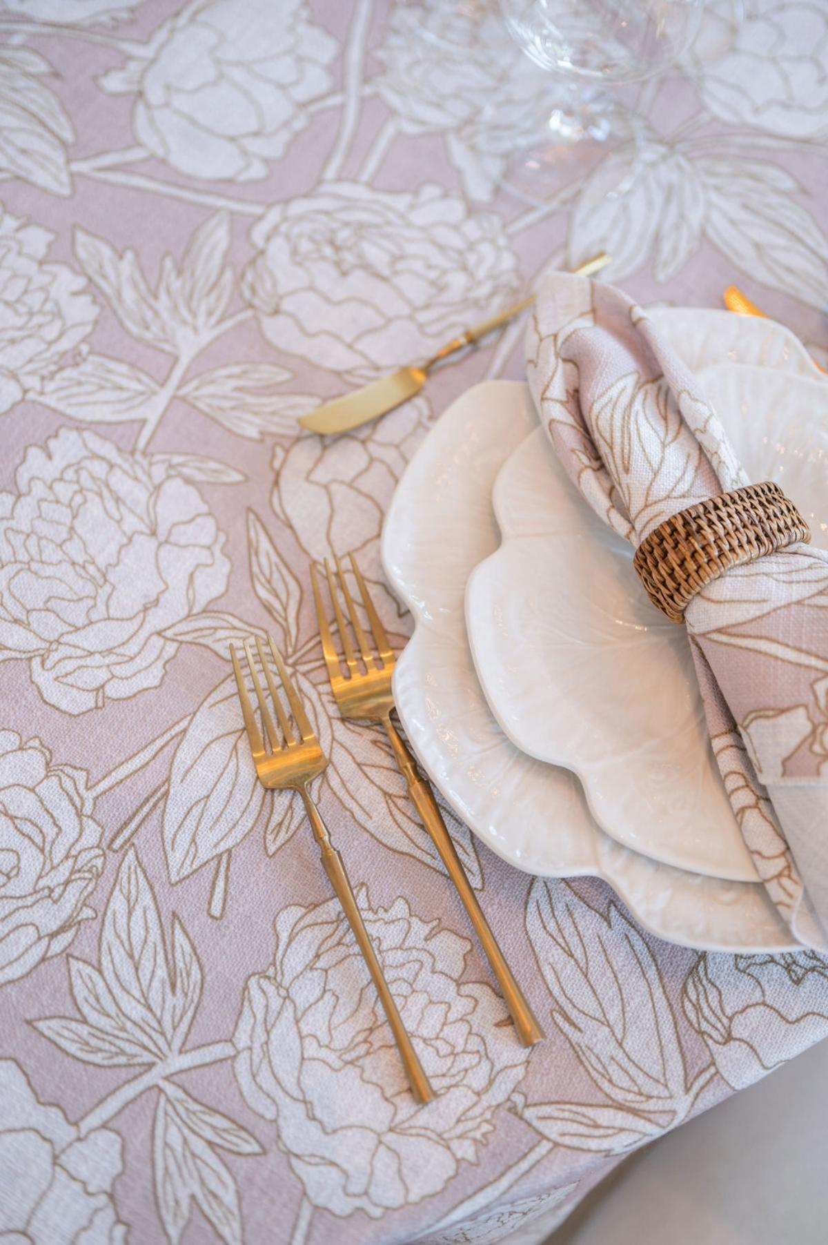 - Curated Linen Collection Corporate banquet table with structured napkin styling and formal linens