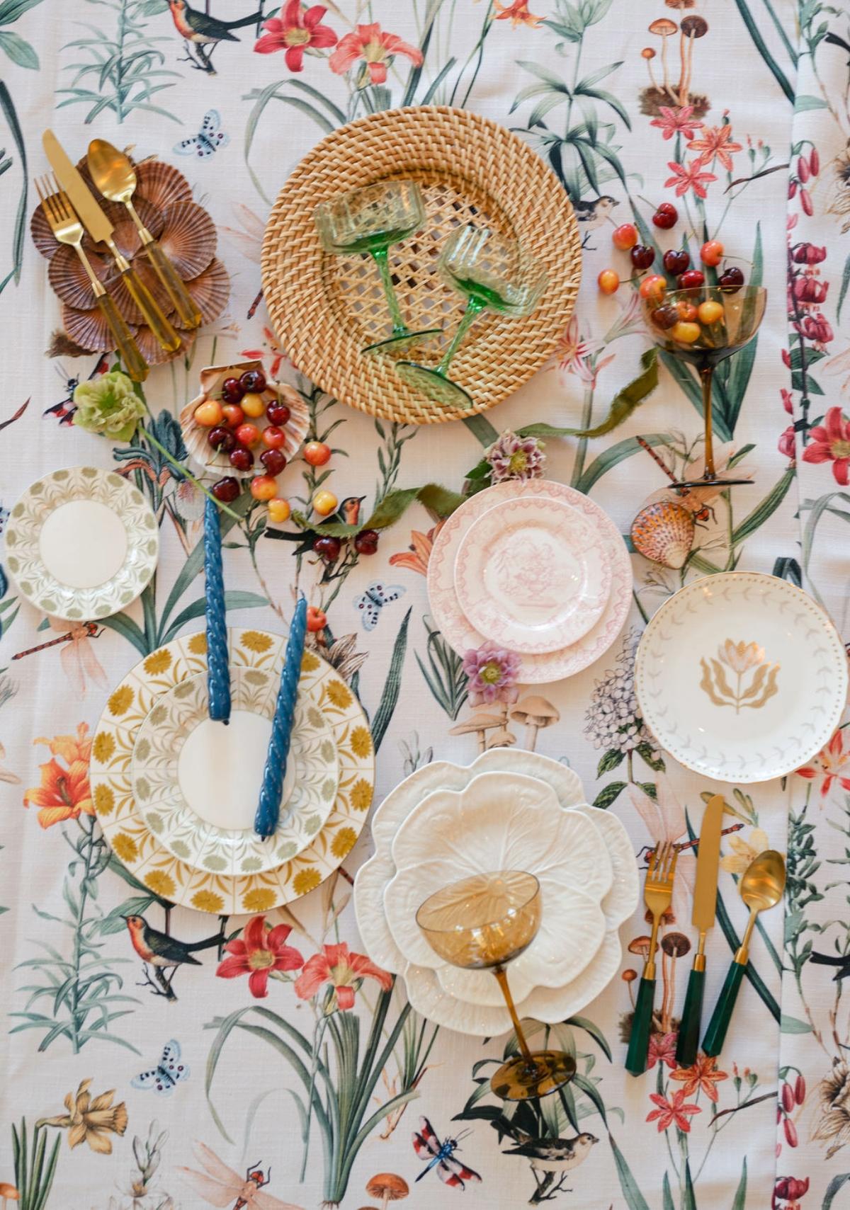 - Curated Linen Collection Wedding altar decorated with layered fabrics and luxury floral arrangements