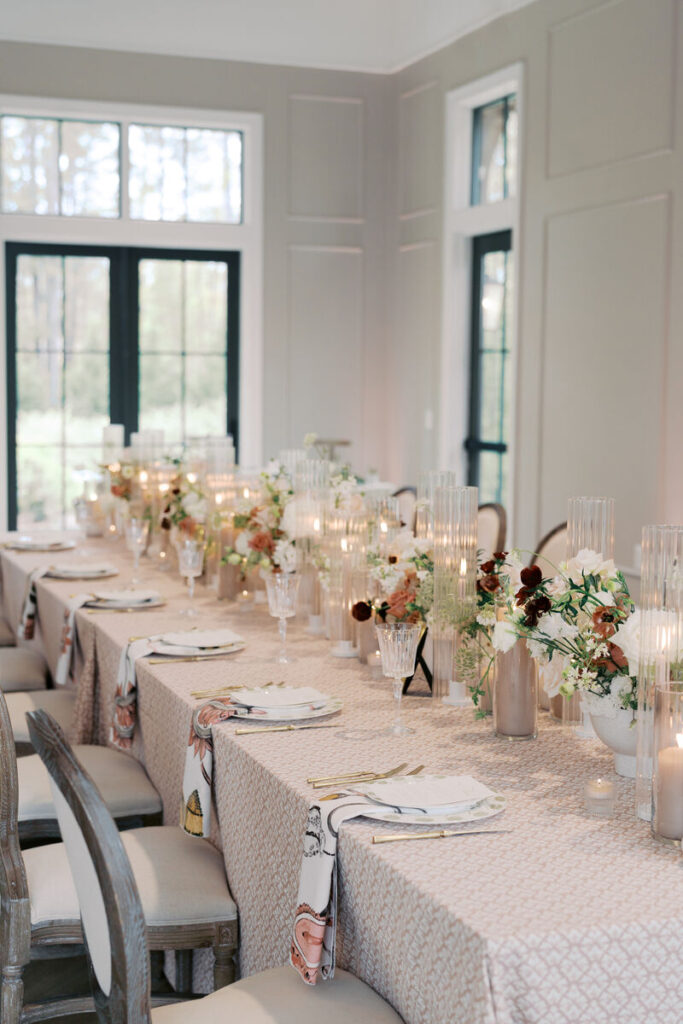 - Curated Linen Collection Luxury tablecloth and runner combination for sophisticated event styling