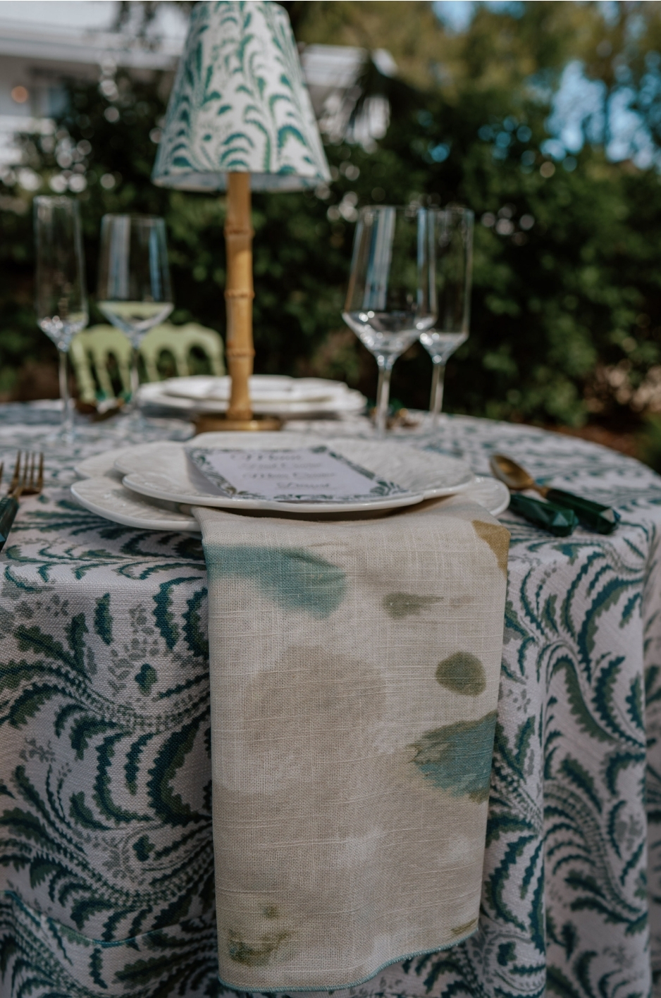 - Curated Linen Collection a beautiful table set up from Curated Linen Collection
